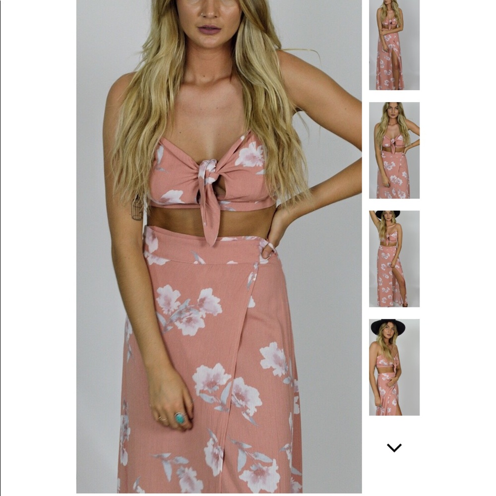Floral Maxi Skirt Set - Picture 4 of 6